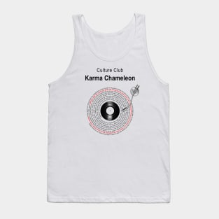 KARMA CHAMELEON LYRICS ILLUSTRATIONS Tank Top